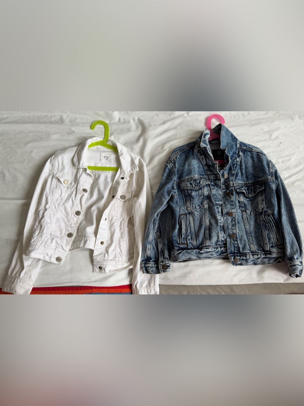 GAP White Jacket and Blue Denim Jean Jacket Set for Kids